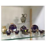 COLLECTION OF COBALT BLUE BAVARIAN CUPS/SCAUCERS