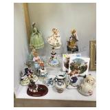 COLLECTION OF PORCELAIN FIGURINES, DECORATIVE