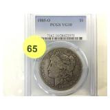 1885-O PCGS VG10 MORGAN SILVER DOLLAR
