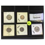 ASSORTMENT OF COINAGE, WALKING HALF DOLLAR