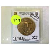 1910 S $20 GOLD DOUBLE EAGLE (1 OZ GOLD)