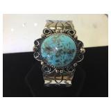 HANDMADE CERRILLOS TURQUOISE CUFF BRACELET