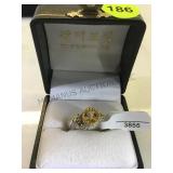 1.65 CARAT BRAZLIAN CITRINE & STERLING RING