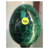 LARGE MALACHITE EGG   6" TALL