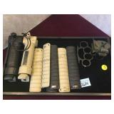 LOT OF RIFLE ACCESSORIES INCLUDING VERTICAL