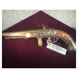 PROP HAWKINS BLACK POWDER PISTOL ENGRAVED G