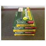 2 BOXES OF 7MM REM ULTRA MAG AMMO AND 1 BOX OF