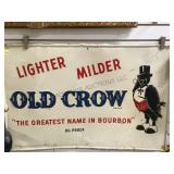 OLD CROW METAL SIGN ,  35"X 24"