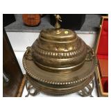 ORNATE BRASS PERSIAN CHAFING DISH  22X23