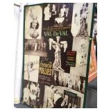 VINTAGE FRENCH FOLLIES BURLESQUE POSTER ON BOARD