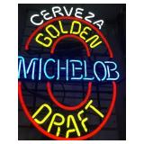 NEON MICHELOB BEER SIGN