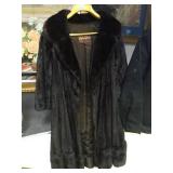 HOFFMAN MORTON MINK CALF LENGTH FUR COAT