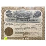 GOLD & SILVER MINE STOCK CERTIFICATES