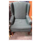 VINTAGE GREEN UPHOLSTERD  CHAIR