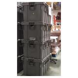 GRAY STORAGE TOTES, 4XMONEY