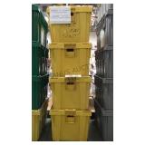 YELLOW STORAGE TOTES, 4XMONEY