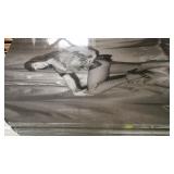 3'RD SHELF, BETTY PAGE PRINT ON CANVAS, 3XMONEY