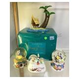 ASSORTMENT OF DISNEY SNOW GLOBES & A FINDING ASSORTMENT OF DISNEY SNOW GLOBES & A FINDING
