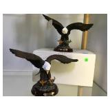 2 AMERICAN SPIRIT EAGLE SCULPTURES 2 AMERICAN SPIRIT EAGLE SCULPTURES