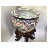 DECORATIVE COY POT WITH STAND DECORATIVE COY POT WITH STAND