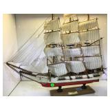 CLIPPER SIGLO XIX MODEL WOODEN SHIP WITH SAILS CLIPPER SIGLO XIX MODEL WOODEN SHIP WITH SAILS