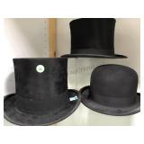 LOT OF 3 VINTAGE HATS, STERNEMANS, RIKE KUMLER CO LOT OF 3 VINTAGE HATS, STERNEMANS, RIKE KUMLER CO