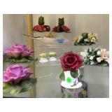 COLLECTION OF CAPODIMONTE & AYNSLEY FLORALS COLLECTION OF CAPODIMONTE & AYNSLEY FLORALS
