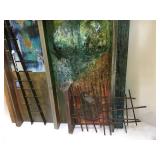 LA ABSTRACT ART USING METAL, WOOD & PAINT LA ABSTRACT ART USING METAL, WOOD & PAINT