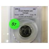 1999-S PCGS PR69DCAM GEORGIA 25 CENT 1999-S PCGS PR69DCAM GEORGIA 25 CENT