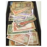 TRAY OF FOREIGN CURRENCY TRAY OF FOREIGN CURRENCY