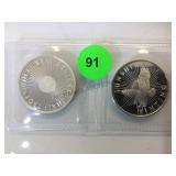 SUNSHINE MINTING  (1/2 OZ) .999 SILVER ROUNDS,