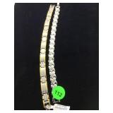 A PAIR OF KALIFANO STAINLESS STEEL BRACELETS A PAIR OF KALIFANO STAINLESS STEEL BRACELETS