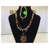 STERLING & GEMSTONE NECKLACES & GEMSTONE BRACELET STERLING & GEMSTONE NECKLACES & GEMSTONE BRACELET