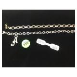 A PAIR OF STERLING CHAIN BRACELETS A PAIR OF STERLING CHAIN BRACELETS