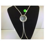 1882 MORGAN SILVER DOLLAR IN STERLING BOLO TIE 1882 MORGAN SILVER DOLLAR IN STERLING BOLO TIE