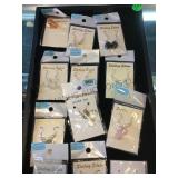TRAY OF STERLING & GEMSTONE EARRINGS TRAY OF STERLING & GEMSTONE EARRINGS