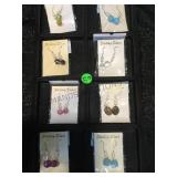 TRAY OF STERLING & GEMSTONE EARRINGS TRAY OF STERLING & GEMSTONE EARRINGS