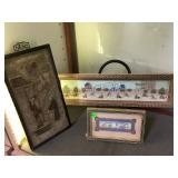 VINTAGE PERSIAN PAINTING ON BONE & 19TH CENTURY VINTAGE PERSIAN PAINTING ON BONE & 19TH CENTURY