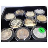1 OZ .999 SILVER TOKENS, 10XMONEY 1 OZ .999 SILVER TOKENS, 10XMONEY