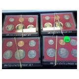 4 SETS OF 1980 U.S. PROOF SETS