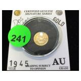 1945 DOS PESO GOLD COIN 1945 DOS PESO GOLD COIN