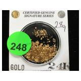 2.8G 24K GOLD NUGGETS