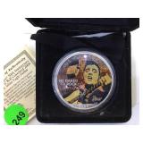 2004 COLORIZED SILVER EAGLE , ELVIS PRESLEY 50TH 2004 COLORIZED SILVER EAGLE , ELVIS PRESLEY 50TH