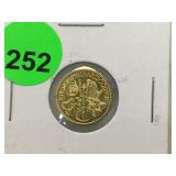 2002 10 EURO GOLD COIN, (1/10 OZ) 2002 10 EURO GOLD COIN, (1/10 OZ)