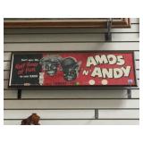 FRAMED AMOS & ANDY ADVERTISEMENT FRAMED AMOS & ANDY ADVERTISEMENT