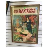 FRAMED VINTAGE 'THE GREAT DAYTON SHOW' POSTER FRAMED VINTAGE 'THE GREAT DAYTON SHOW' POSTER