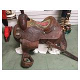 DESIGN BY SADDLESMITH USA, 291523 LEATHER SADDLE DESIGN BY SADDLESMITH USA, 291523 LEATHER SADDLE