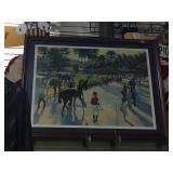 KENTUCKY DERBY LITHOGRAPH PENCIL SIGNED &