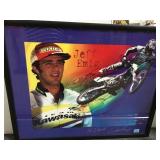 FRAMED  AUTOGRAPHED,, NUMBERED "JEFF EMIG" POSTER