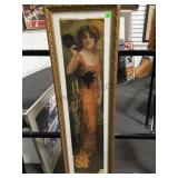 FRAMED VINTAGE VICTORIAN LADY FRAMED VINTAGE VICTORIAN LADY